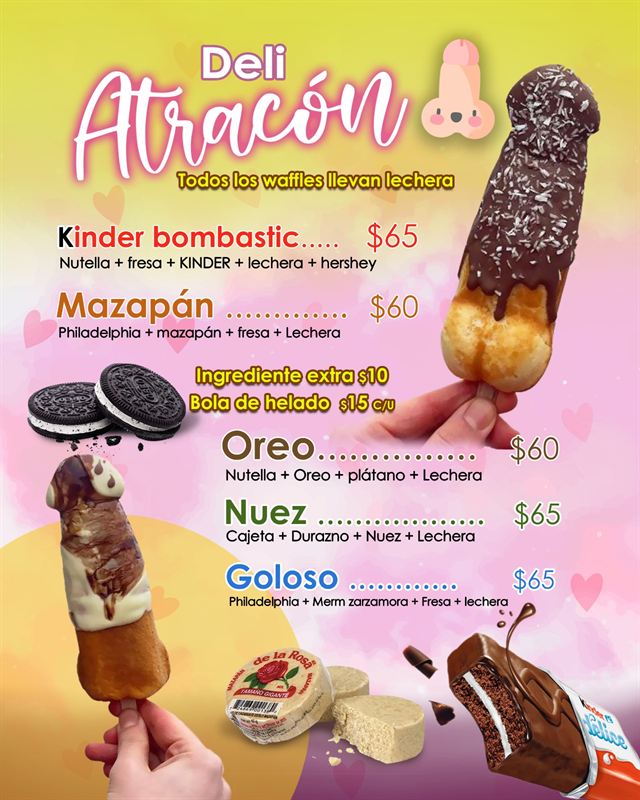 Menú Waffles de Nepe - Deli Atracón